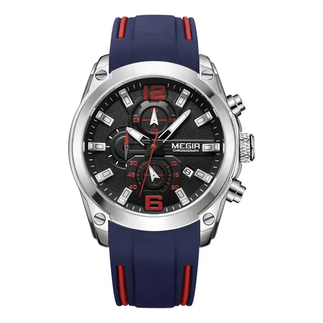 Reloj Megir Deportivo Lujoso Hombre Alta Calidad Original