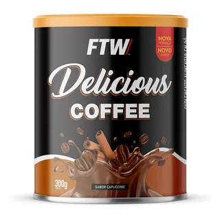 Delicious Coffee Lata 300g Sabor Capuccino - Ftw Delicious Coffee Lata 300g Sabor Capuccino - Ftw