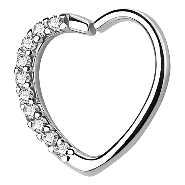 Piercing Helix Corazón Brillos 