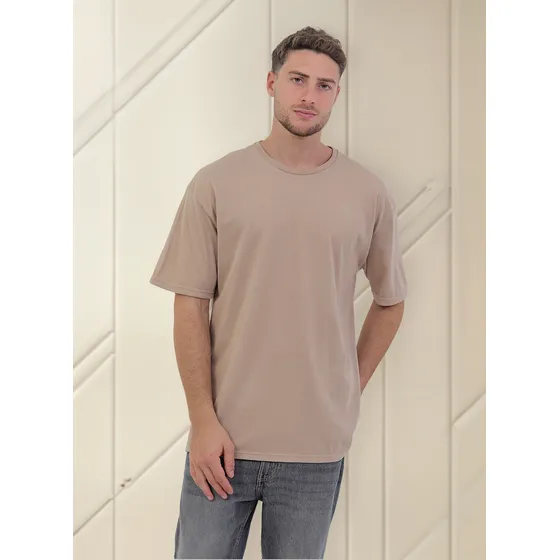 Remera Vilo Oversize Hombre Lisa Algodon