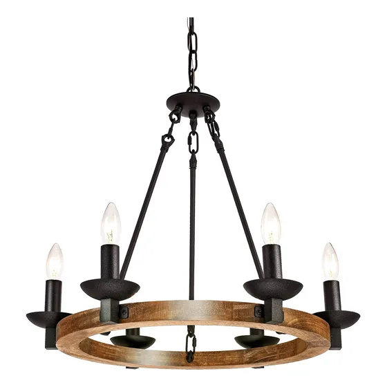 Gzbtech Candelabro Casa Rural Para Comedor 6 Luz 22.83  Isla