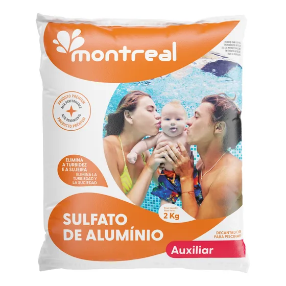 Sulfato Alumínio Montreal 2kg  Deixa A Água Cristalina Já