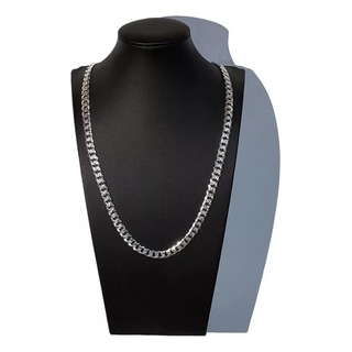 Cadena Cubana De Plata Pura 925 Gruesa 65cm X 9mm Hombre Cadena Cubana De Plata Pura 925 Gruesa 65cm X 9mm Hombre