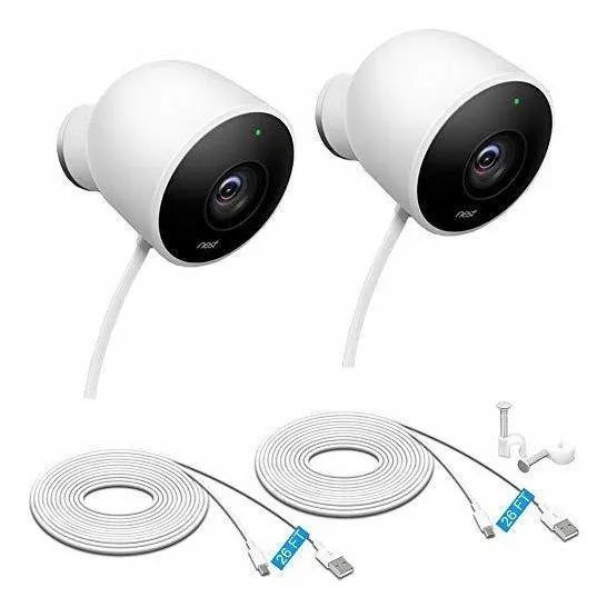 Seguridad Hogar Nest Wired Outdoor Security Camara 2pk