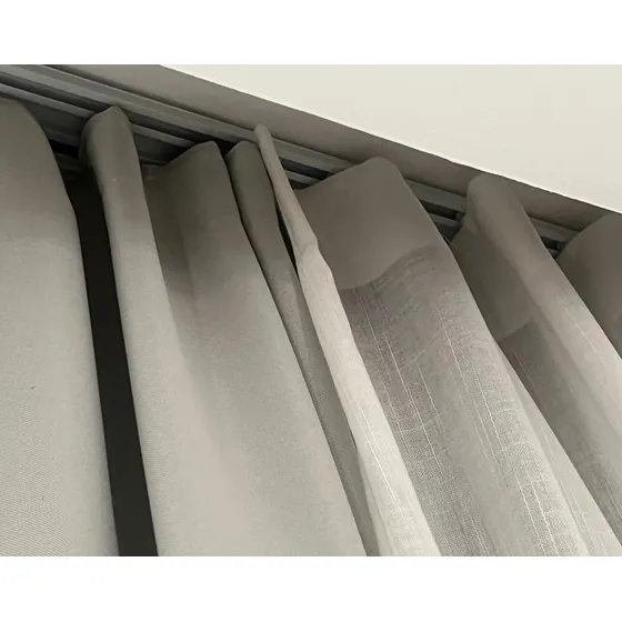 Cortina Blackout Linho Flame 4m Trilho Duplo Promoção