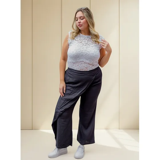 Remera De Encaje Con Top Modal Dama T- Especial - Madonna