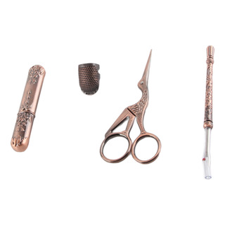 Kit De Bordado Con Tijeras Vintage De Metal Kit De Bordado Con Tijeras Vintage De Metal