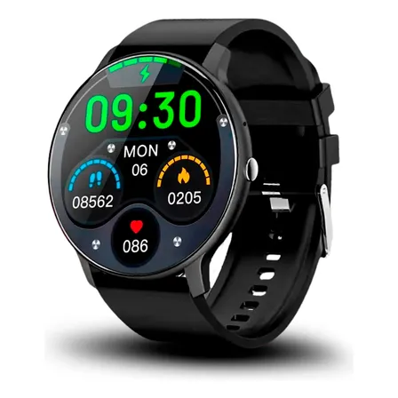 Relógio Smartwatch Redondo L95 Prova D'água Ip68 45mm 1.38 Preto