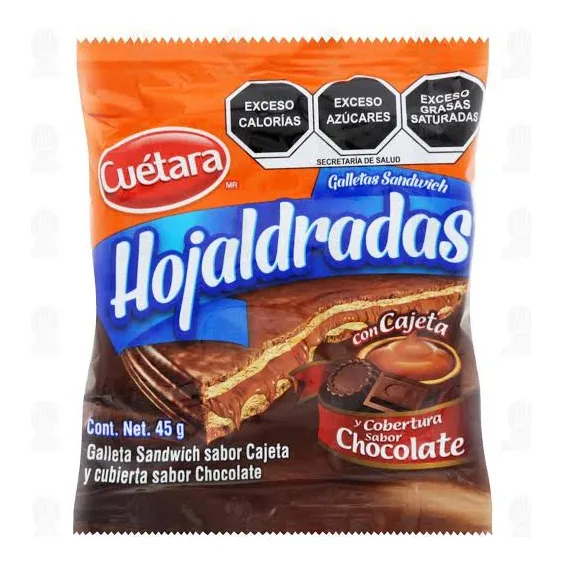Galleta Cuétara Hojaldradas Con Cajeta 45 Gr. Caja Con 200pz