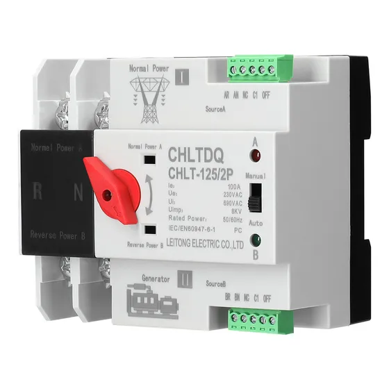 Seletor Elétrico De Chave De Transferência Automática Compac