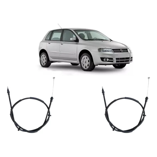 Par De Cabo Freio Mão Fiat Stilo Todos Com Freio A Disco
