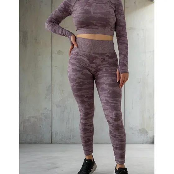 Calza Conjunto Deportivo Push Up Levanta Cola Militar 