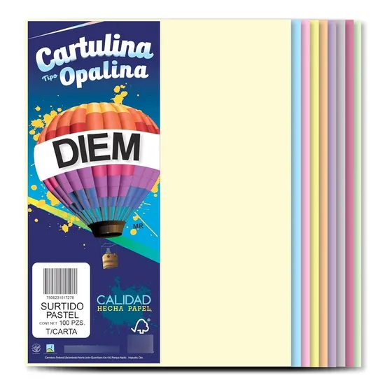 100 Hojas Carulina Opalina Colores Pastel Imprimir 176g Color Pastel