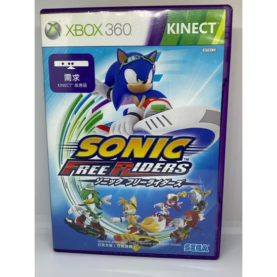 Jogo Sonic Free Riders Japonês Xbox 360 Kinect Completo