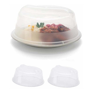 Tapas Antisalpicaduras Para Microondas Trasparente 27x10 2pz Tapas Antisalpicaduras Para Microondas Trasparente 27x10 2pz