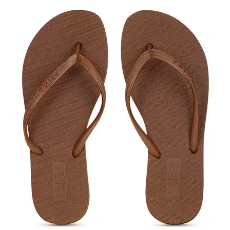 Chinelo Dedo Brizza Arezzo Essential Marrom Verão Feminino