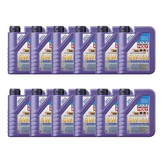 Caixa C/ 12l Liqui Moly Leichtlauf High Tech 5w-40