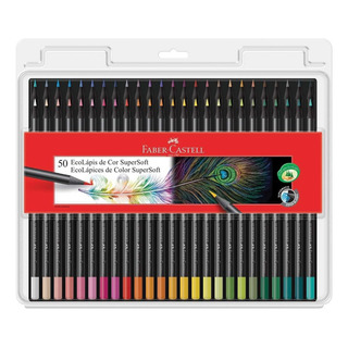 Lapis De Cor 50 Cores Supersoft - Faber Castell Lapis De Cor 50 Cores Supersoft - Faber Castell
