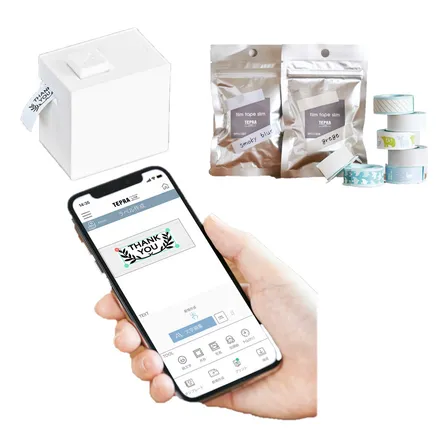 Impresora Rotuladora Portátil Etiquetas Stickers Bt Tepra Color Blanco