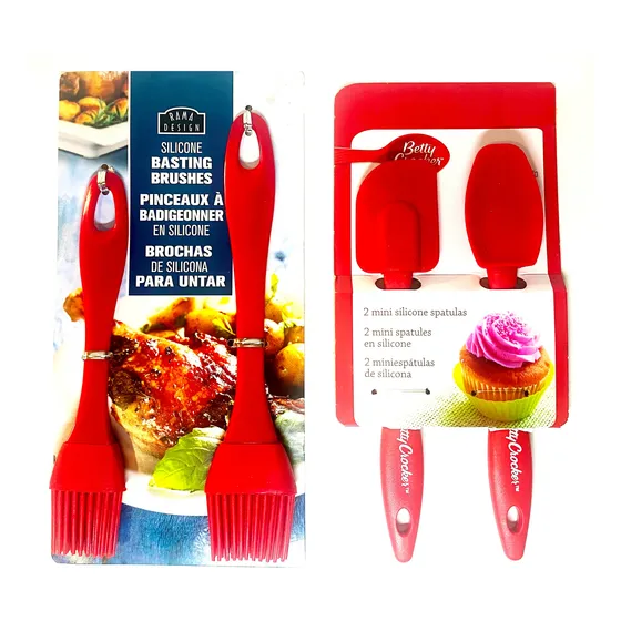 Brocha Pincel Para Untar 2 + Espátula Miserable Silicón 2   