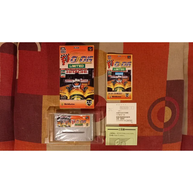 Juego Super F1 Circus Limited Para Super Famicom