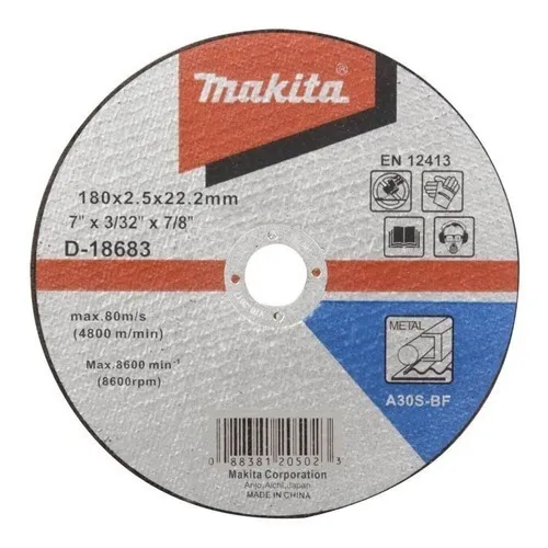 Disco Corte Metal 7 Makita D-18683 Por 10un - Oyp