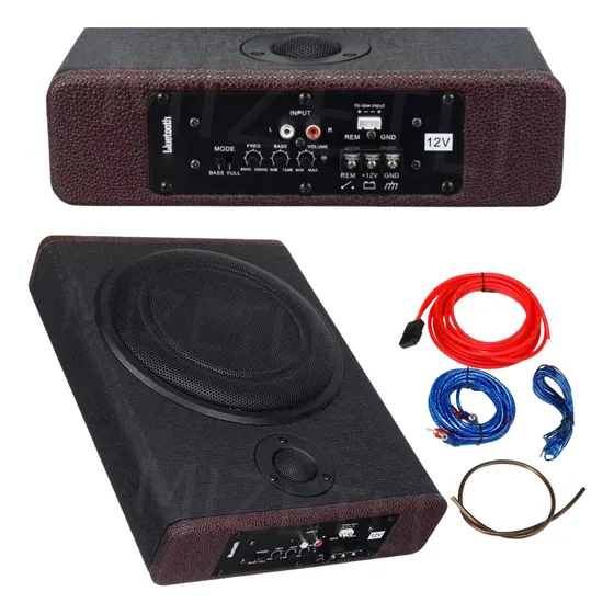 10in 800w Bocina Subwoofer Buffer Bajo Amplificado Para Auto