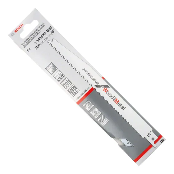 Hojas De Sierra Sable Heavy For Wood And Metal 200mm - Bosch