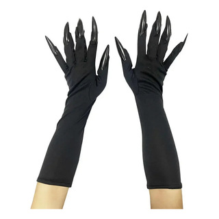 Black Nails - Long Ghost Claw Com Luvas De Unhas - Longas Black Nails - Long Ghost Claw Com Luvas De Unhas - Longas