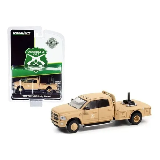 Dodge Ram 3500 Carabineros De Chile Greenlight 1:64 Color Terracota