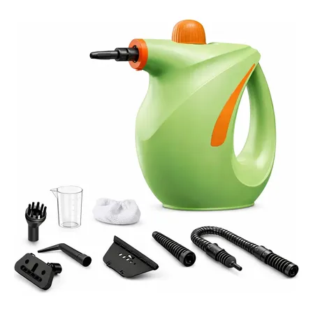 Limpiador A Vapor Portátil 1200w Alta Presión Multiuso Auto Verde Claro