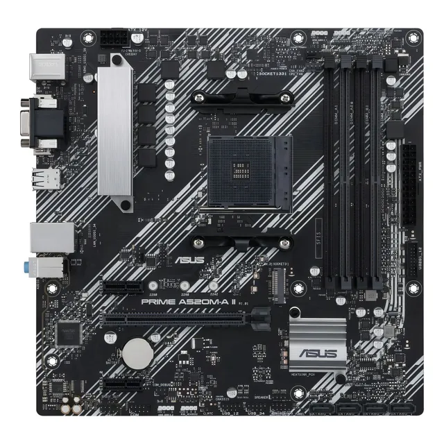 Mother Board Asus Prime A520m-a Ii/csm Ddr4 Am4 Hdmi Vga Dp