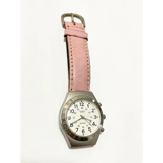 Relógio Antigo Swatch Swiss Quartz Miyota 40mm Prateado