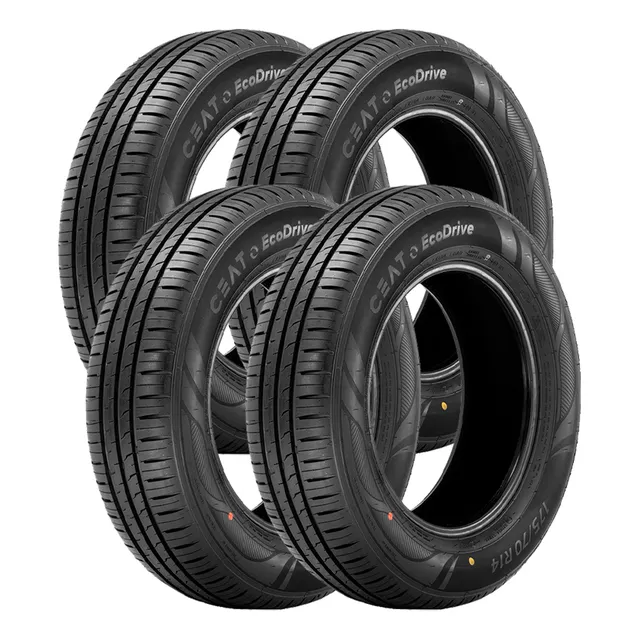 Jogo 4 Pneus Ceat Aro 14 Ecodrive 185/70r14 88h