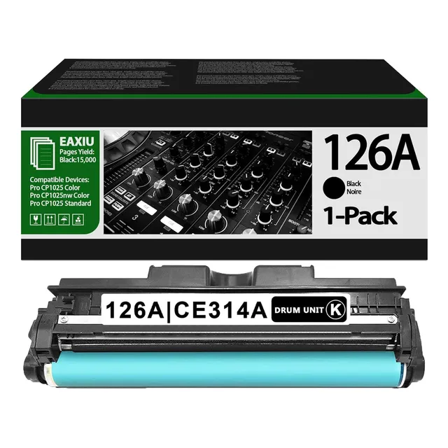 Unidad De Tambor De Imagen Negra 126a Ce314a (1 Paquete)