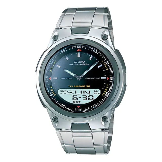 Reloj Casio Aw-80d-1avcf Color De La Correa Acero Original Color de la correa Negro