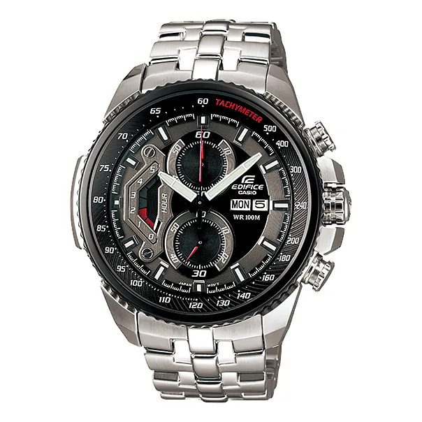 Reloj Casio Edifice 558 Hombre Acero Plateado Negro