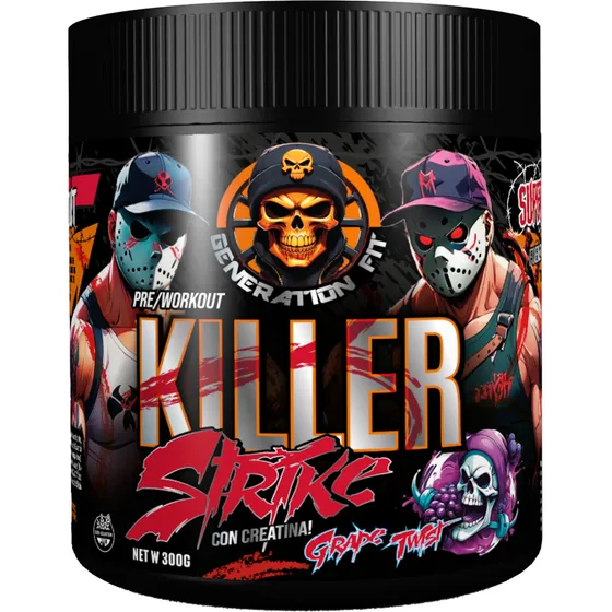 Generation Fit Premium Killer Strike Pre Entrenamiento 300g Sabor Cherry Twist