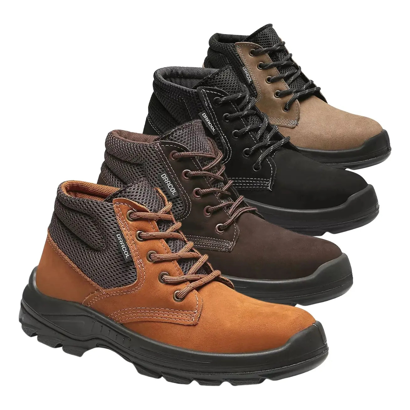 Bota Botina de Seguranca Bracol Nobuck