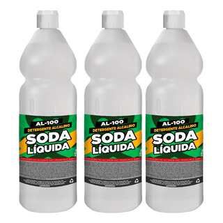 Kit 3 Sod Líquida Para Sabão 1 Litro Kit 3 Sod Líquida Para Sabão 1 Litro