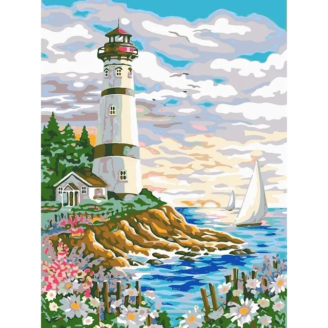 Pcn - Pintando Con Numeros - 55-faro-40x30