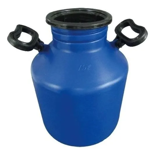 Leiteira Galão Leite 15 Litros C/alça Azul Plastic Injesul