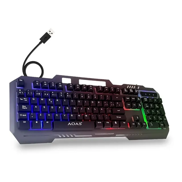 Teclado Gamer Cable Usb - Luces Rgb Pc