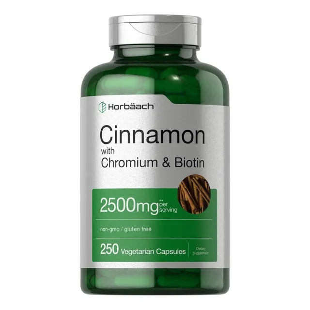 Canela Concentrada Con Cromo Y Biotin 2500 Mg, 250 Capsulas 