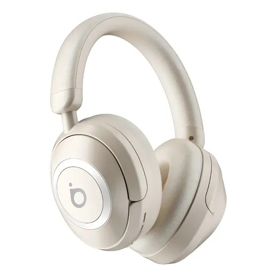 Headset Bluetooth Redução De Ruído Do Anc Com Microfone Enc(Chamada Hd Bluetooth), Fone Bluetooth Gamer, Bateria 30 Horas, Hifi Chamadas Por Bluetooth, Cor Branco Basike Ba-FON113