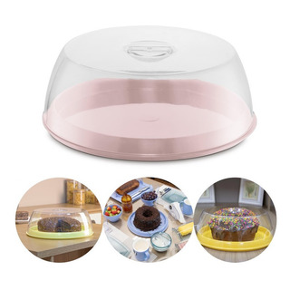 Suporte Porta Bolo PĂŁo Alimento Doceira Boleiro Com Tampa Uz Suporte Porta Bolo PĂŁo Alimento Doceira Boleiro Com Tampa Uz