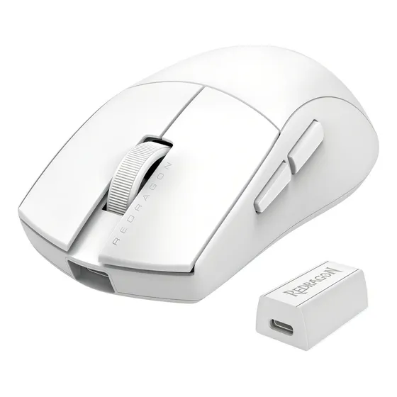 Mouse Redragon K1ng Pro (4k Hz) Wireless White Color Blanco