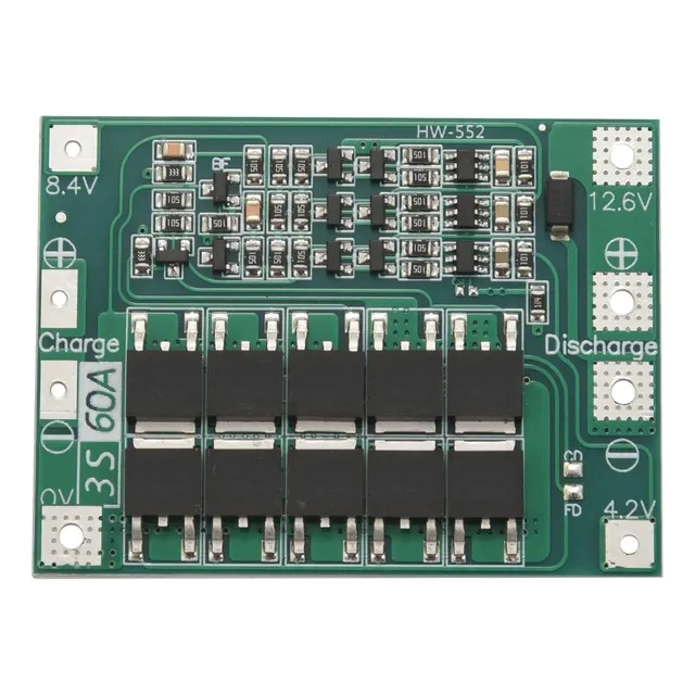 Balanceador Bms 3s 60a 12v Placa Protección De Batería Litio
