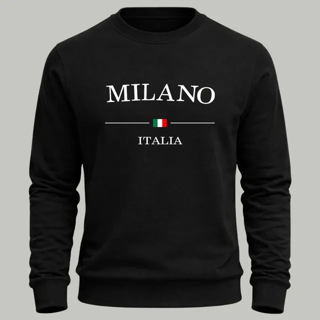 Moletom Masculino Milano Italia sem Capuz