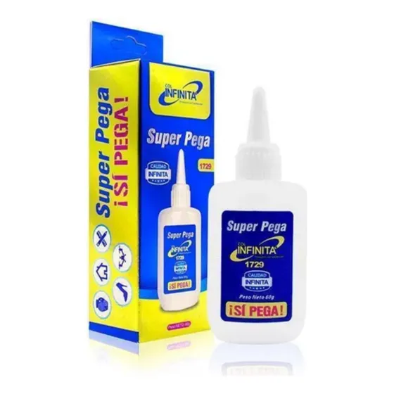 Super Pega Instantánea Tipo 3m Pega Loca 60gr Marca Infinita